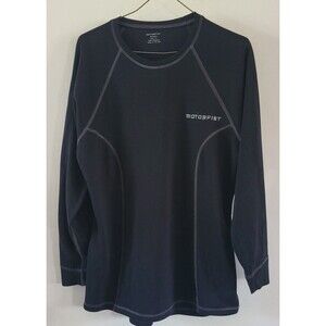 Motorfist Women's Size Large Black Long Sleeve Layering Shirt